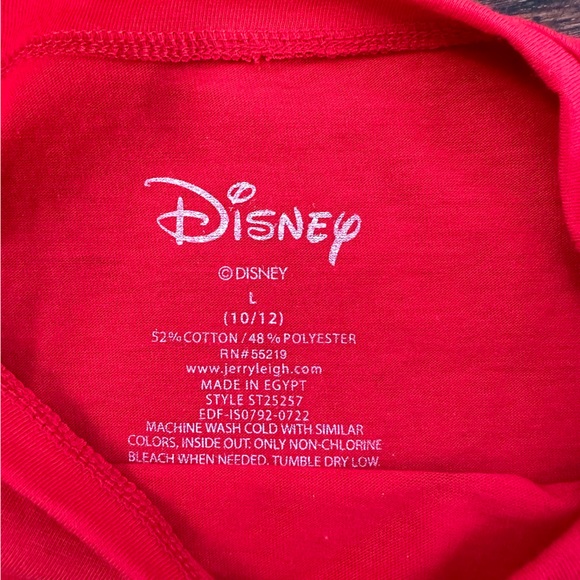 NWT Minnie Mouse Merry & Bright tee, size L/10-12 - Picture 4 of 5